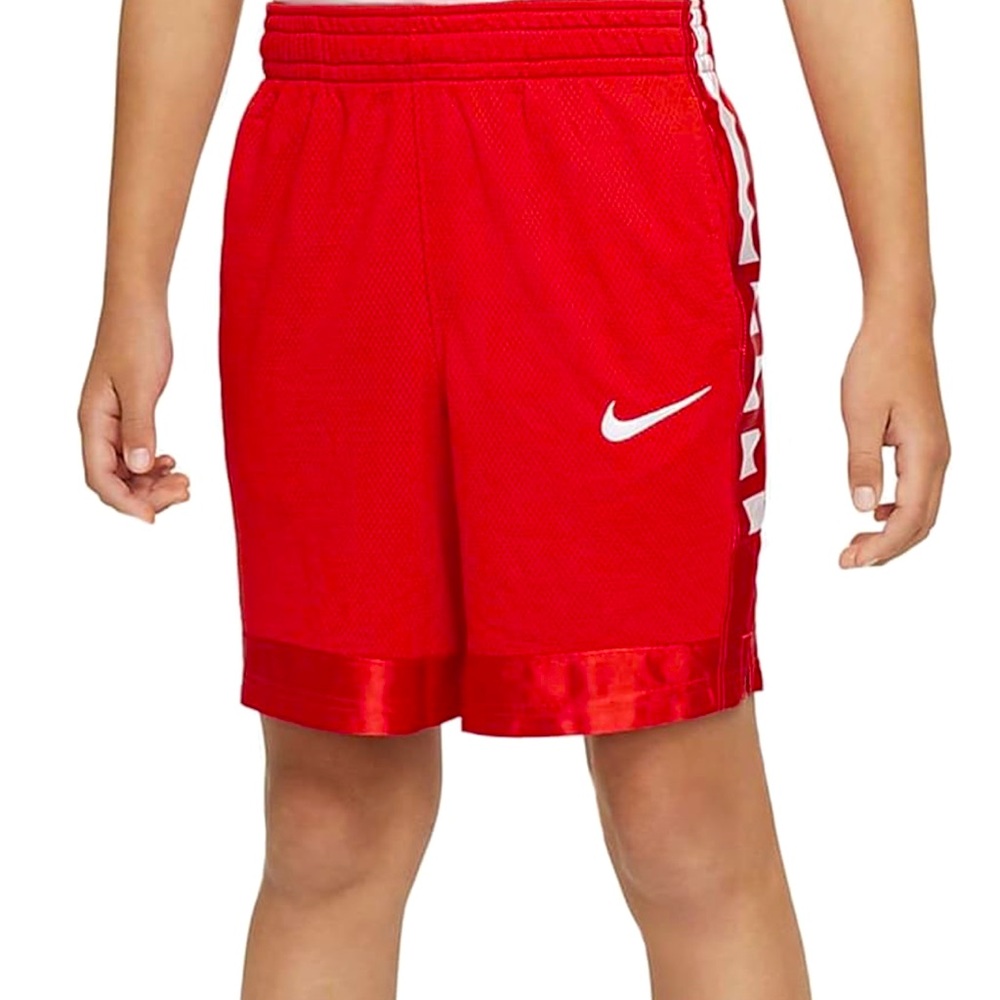 Nike Elite Stripe University Red Basketball Shorts